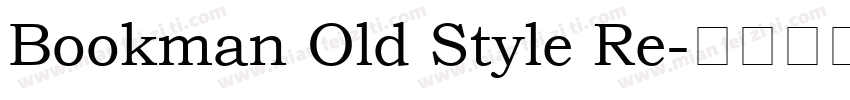 Bookman Old Style Re字体转换